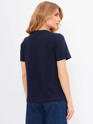 T-shirt 'Country Cat' Cat e Lolette en bleu