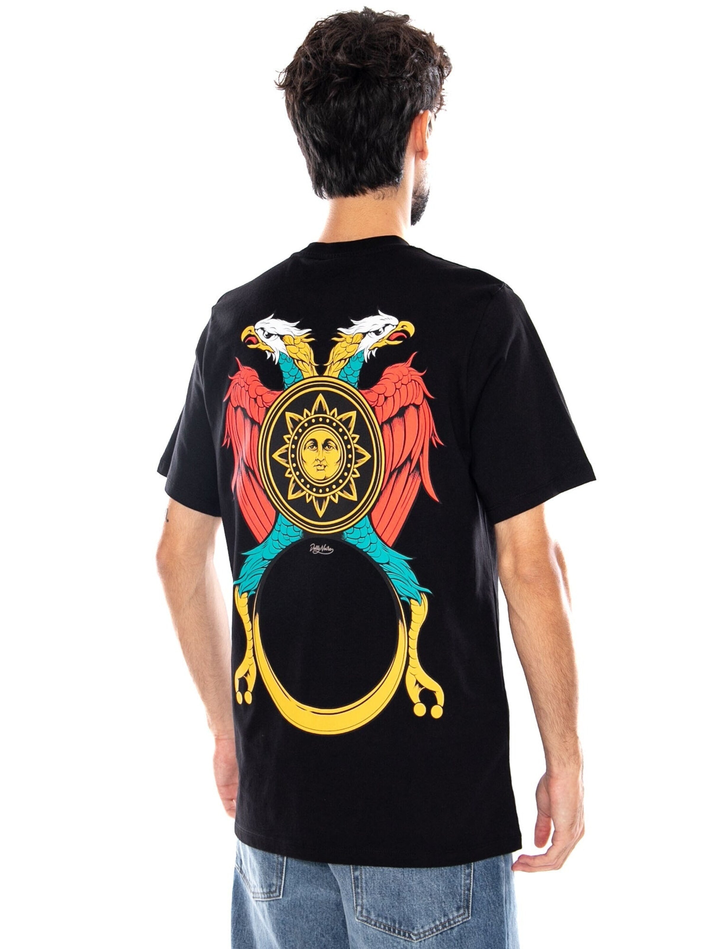Maglietta 'ASSO DI DENARI TEE BLACK' di DOLLY NOIRE in nero