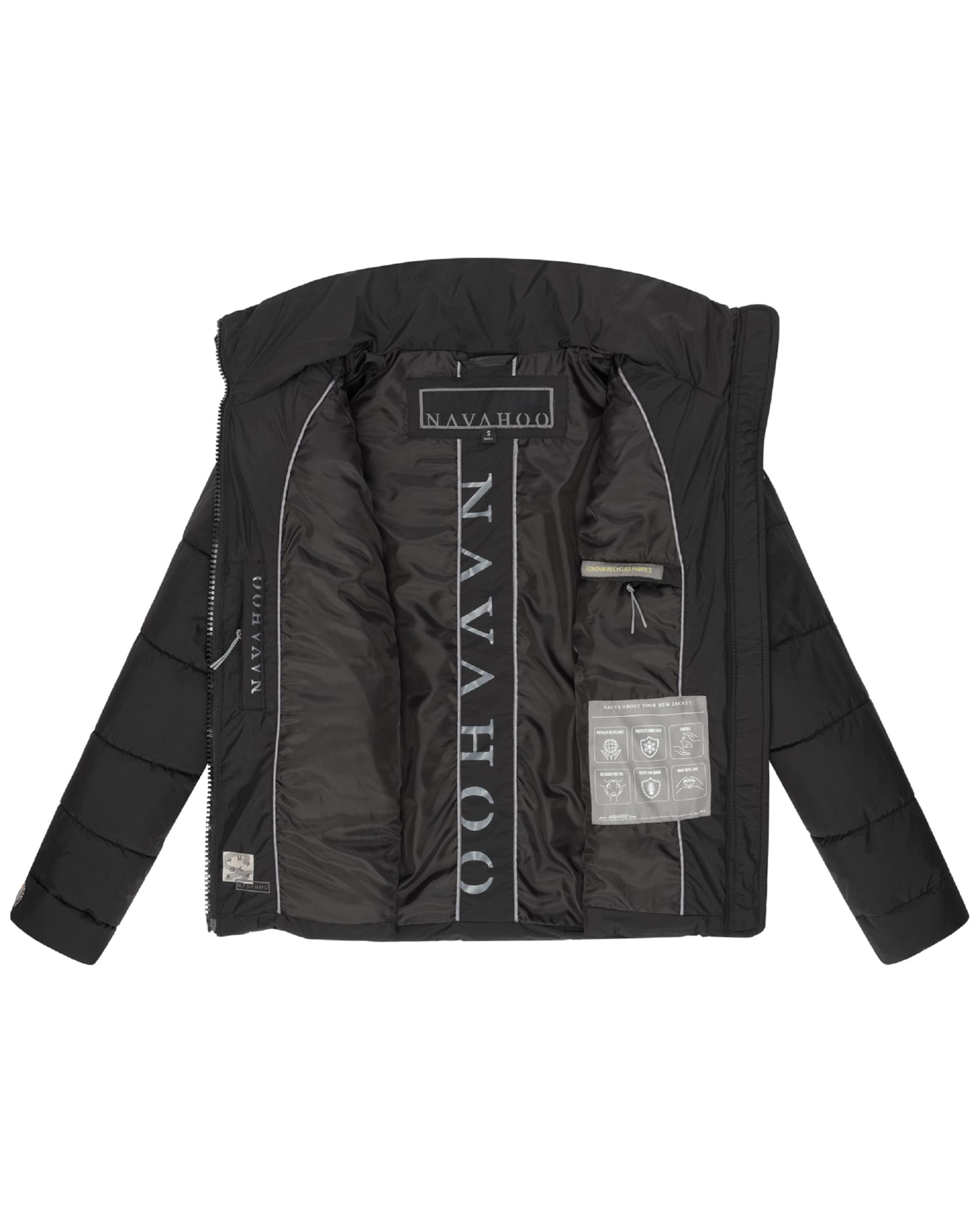NAVAHOO Overgangsjakke 'Luftzauber 14' i sort