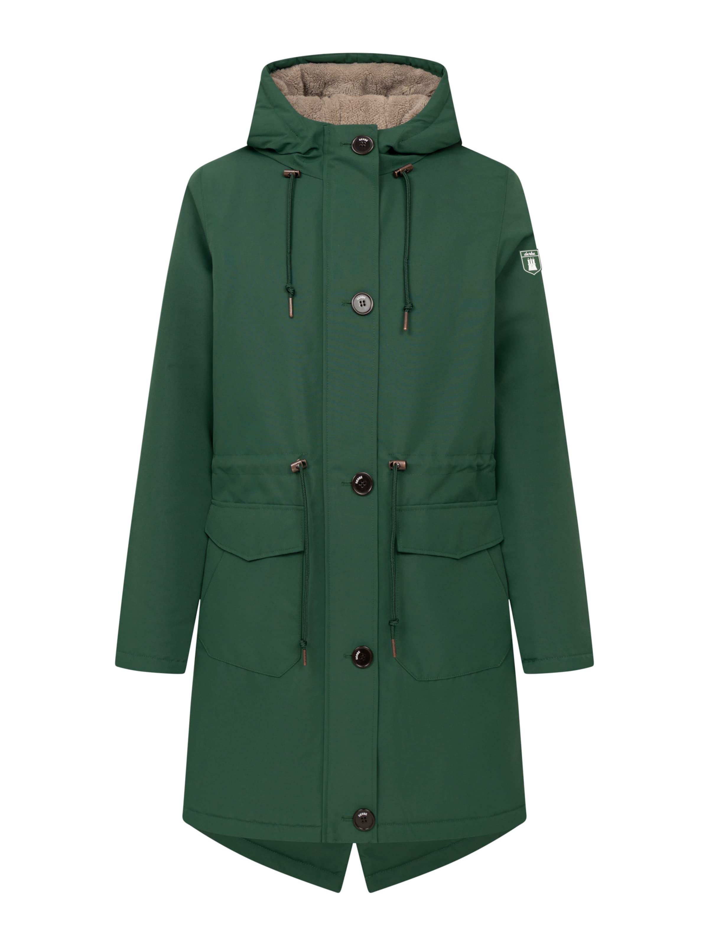 Derbe Winter Jacket 'Festholm' in Green: front