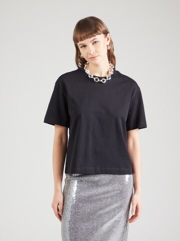 Gina Tricot Футболка в Черный: спереди