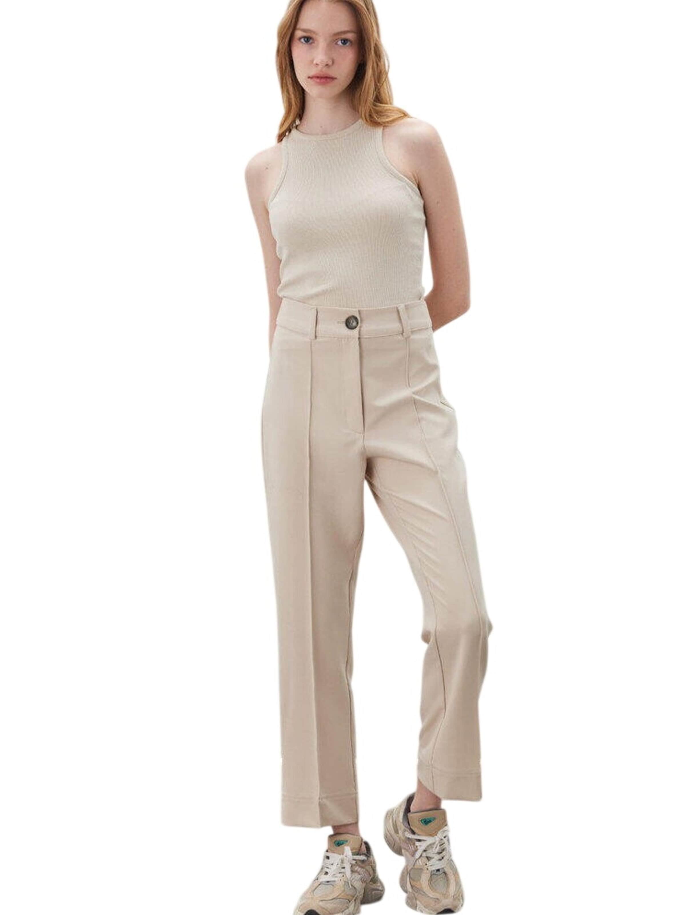 MANUKA Regular Broek in Beige