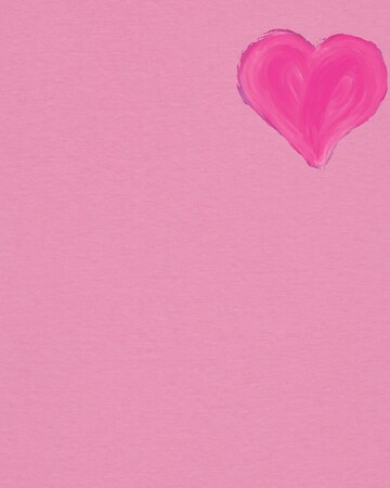 T-shirt 'Pink Heart' Watapparel en rose