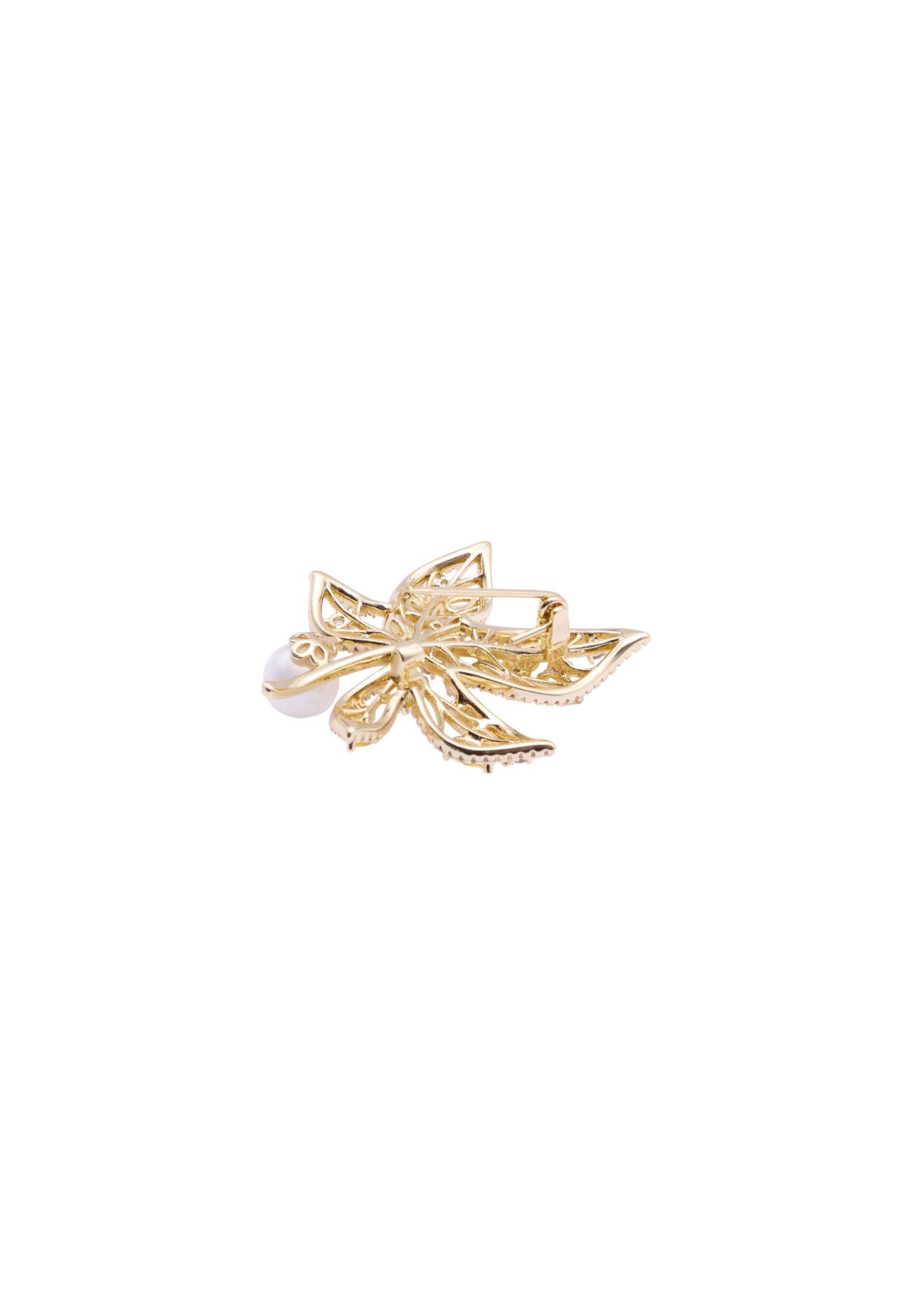Broche usha BLACK LABEL en or