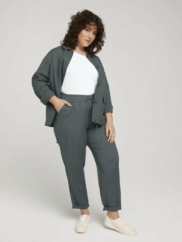 Tom Tailor Women + Loose fit Pants in Grey