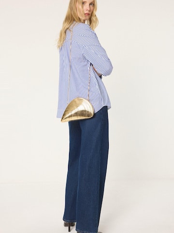 Touché Privé Tuniek 'Striped Tunic With Metal Buttons' in Blauw