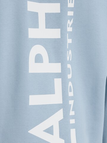 ALPHA INDUSTRIES Sweatshirt in Blau