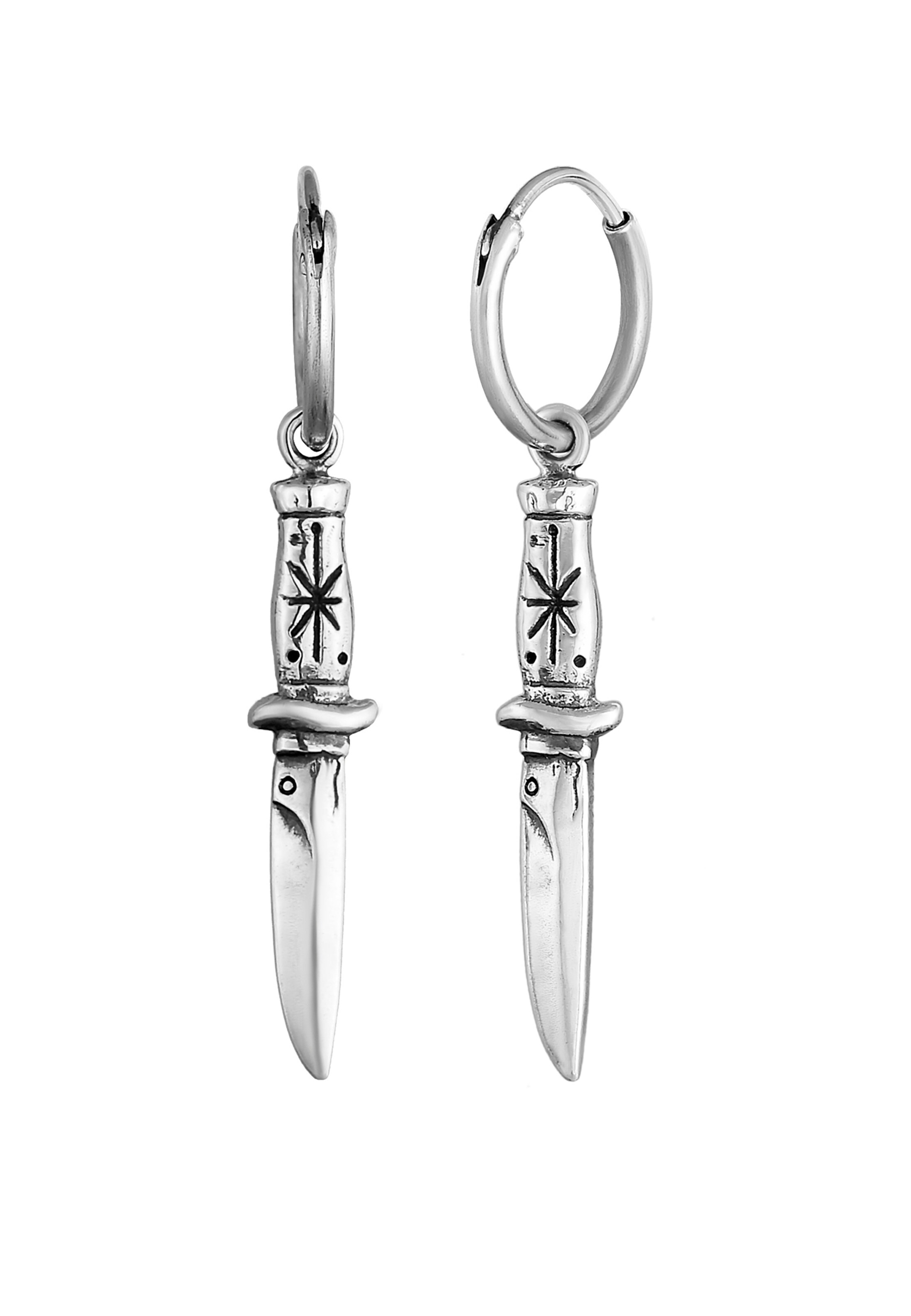 Haze&Glory Kolczyki 'Knife' w kolorze srebrny