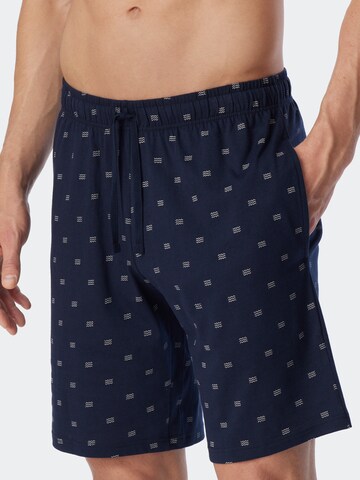 SCHIESSER Pyjamashorts in Blau