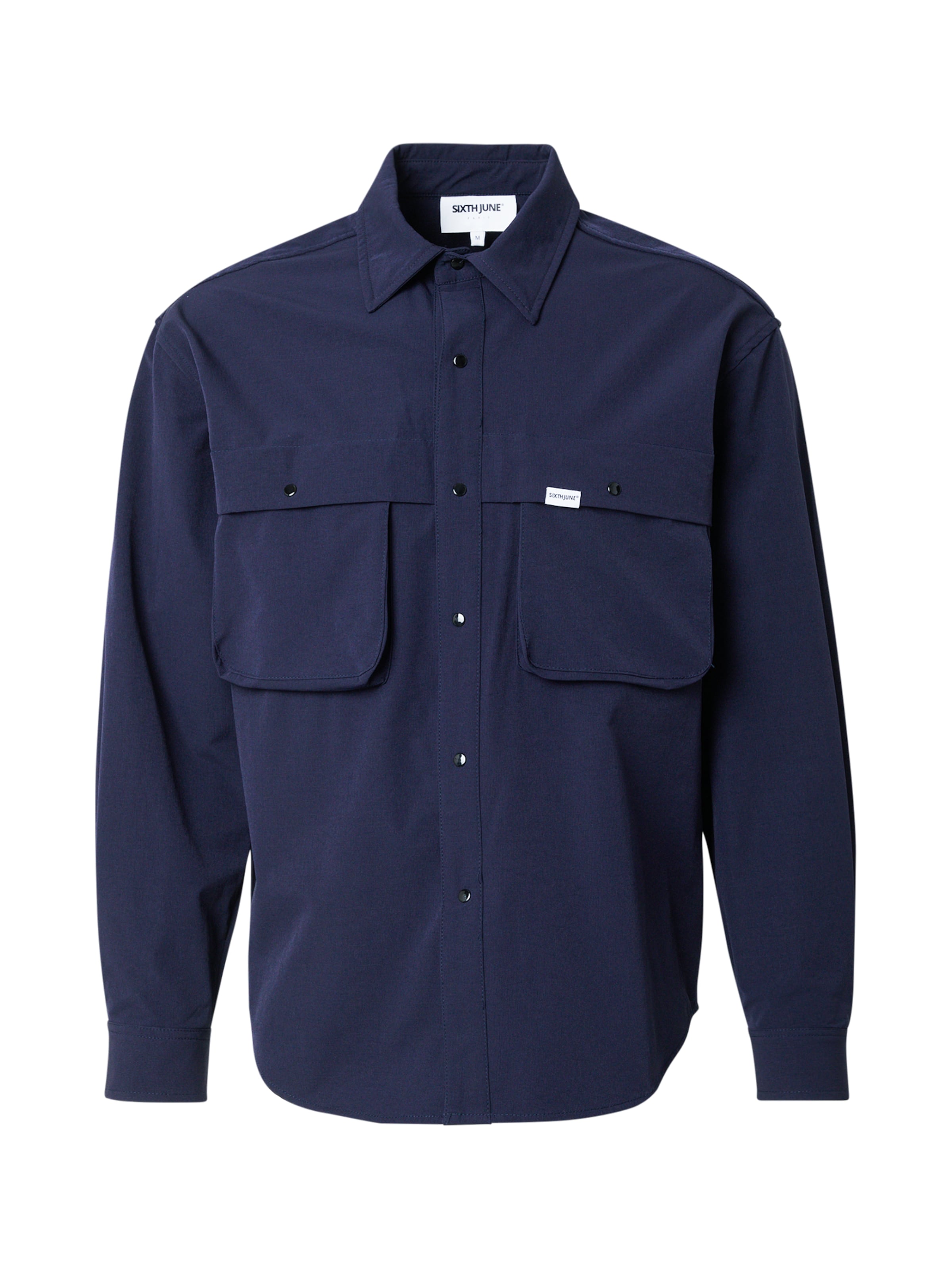 Coupe regular Chemise Sixth June en bleu : devant