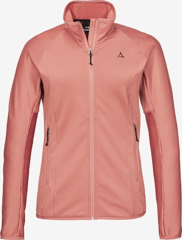 Schöffel Functionele fleece jas in Roze: voorkant