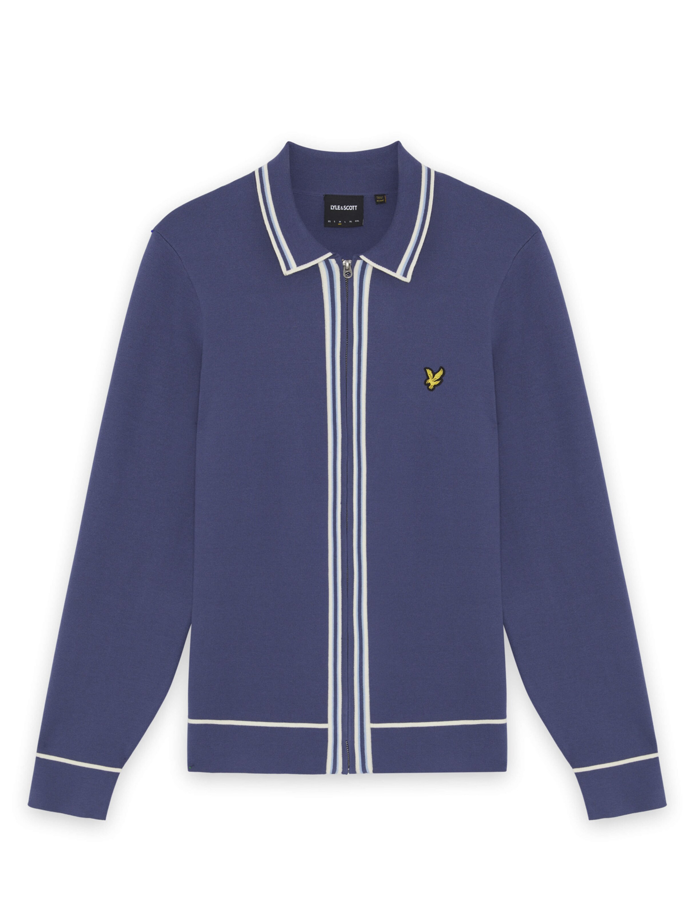 Lyle & Scott Knit cardigan in Blue: front