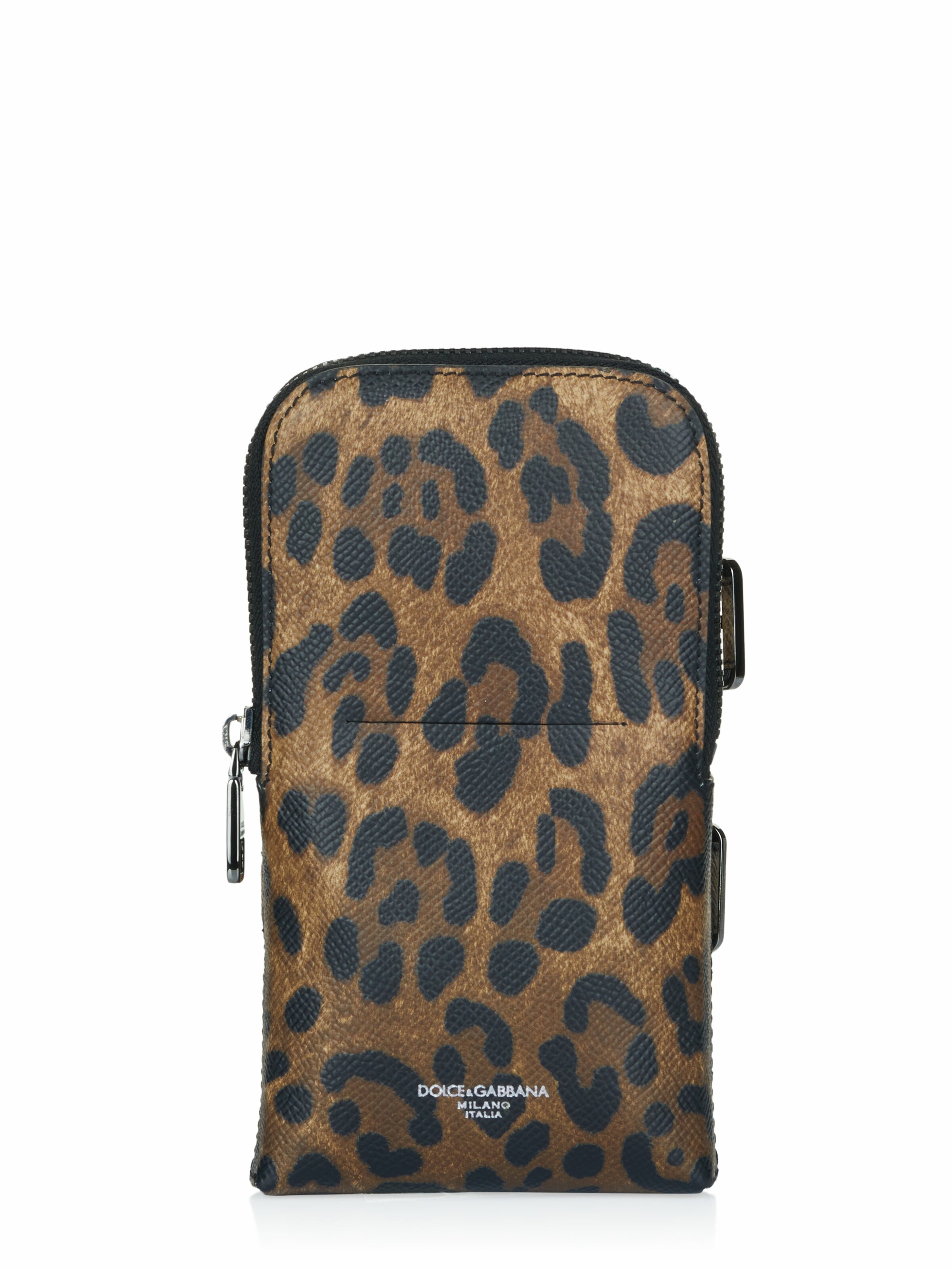 DOLCE & GABBANA Fanny Pack in Brown: front