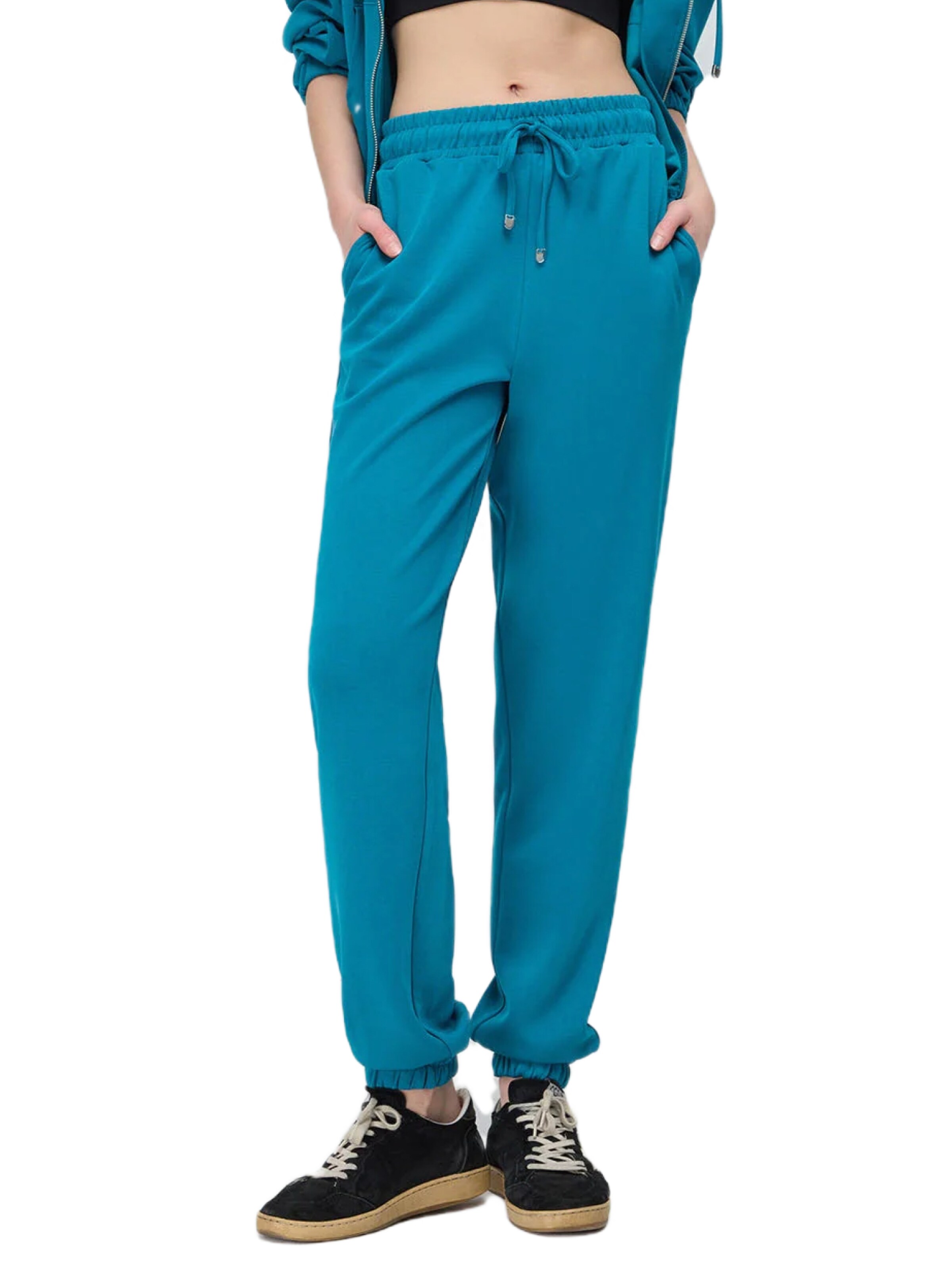 Effilé Pantalon No Matter What en vert : devant