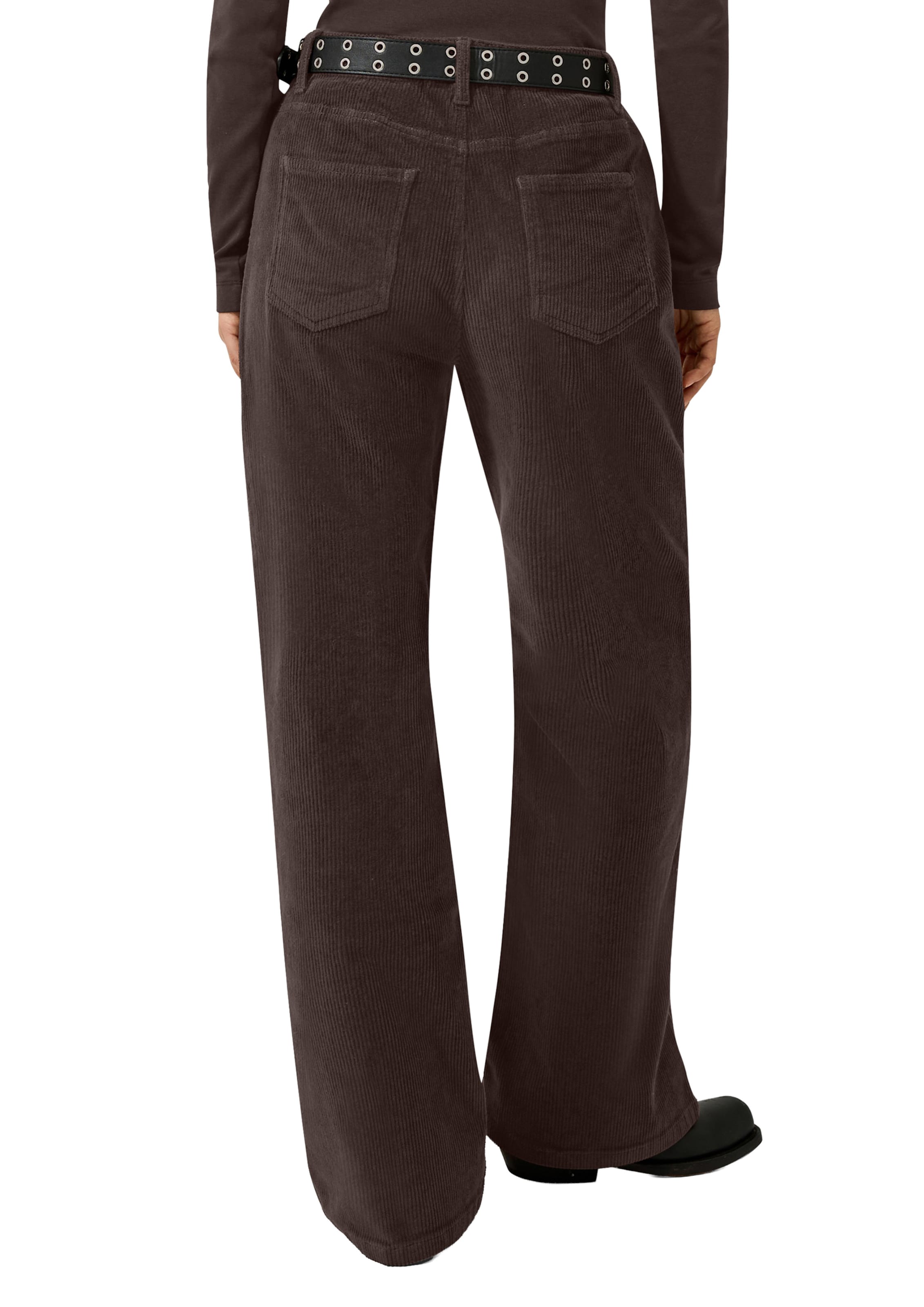 Wide Leg Pantalon QS en marron