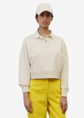 Marc O'Polo Sweatshirt in White: front