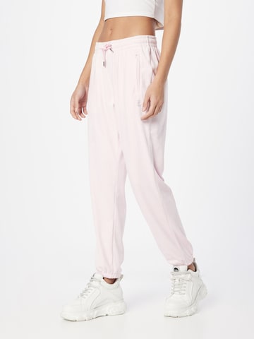 Juicy Couture White Label Дънки Tapered Leg Панталон в розово: отпред