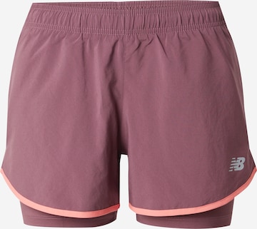 new balanceSportske hlače 'Essentials' - crvena boja: prednji dio