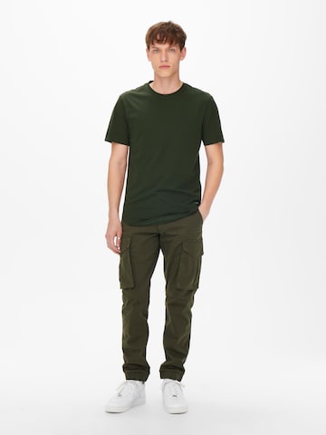 Only & Sons - Ajuste regular Camiseta 'Matt' en verde