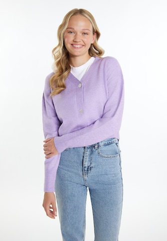 Cardigan MYMO en violet : devant