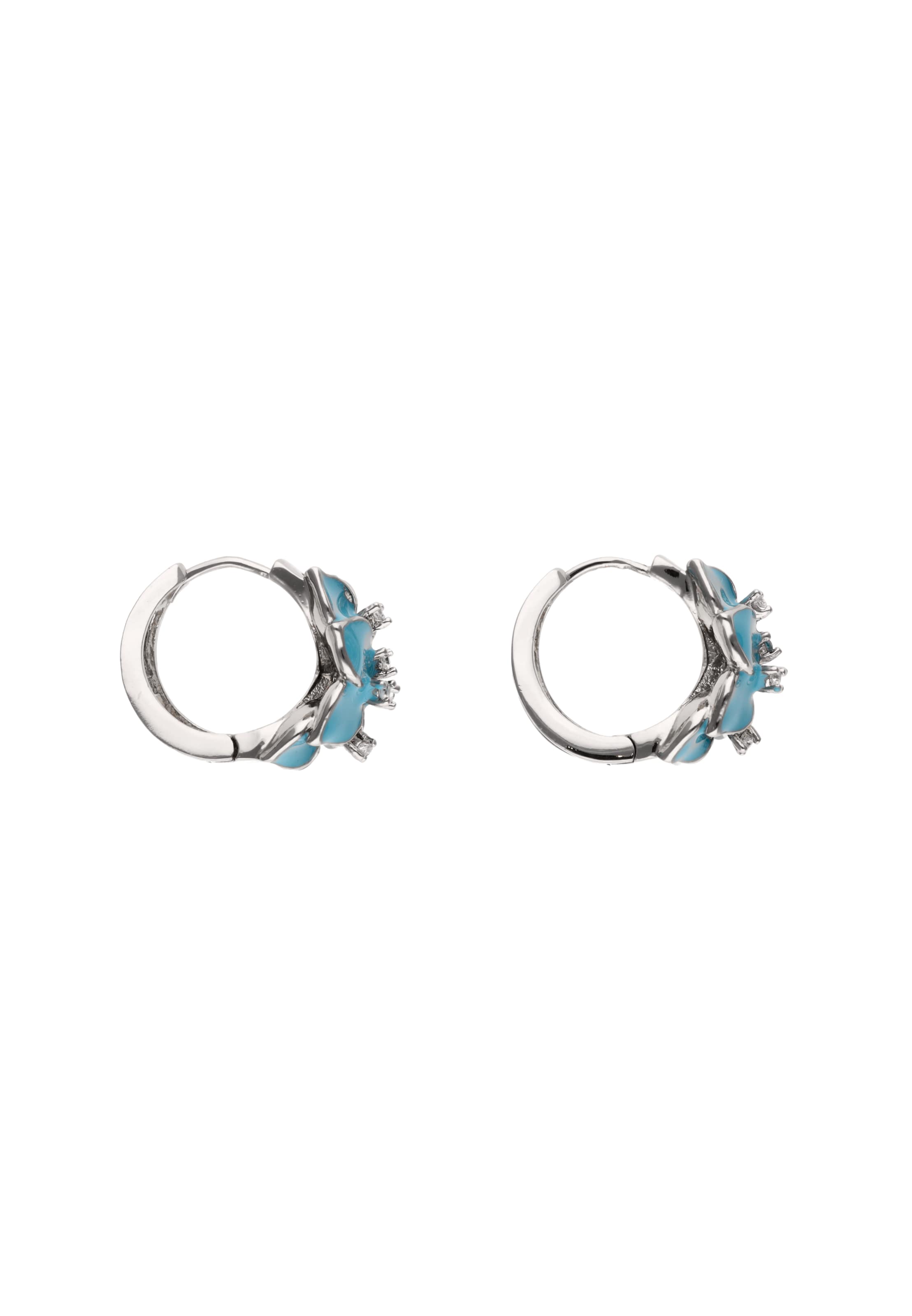 IZIA - Pendientes en plata: frente