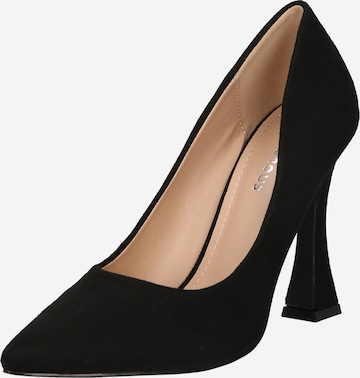 melns GLAMOROUS Augstpapēžu kurpes: no priekšpuses