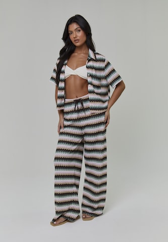 Wide Leg Pantalon South Beach en marron