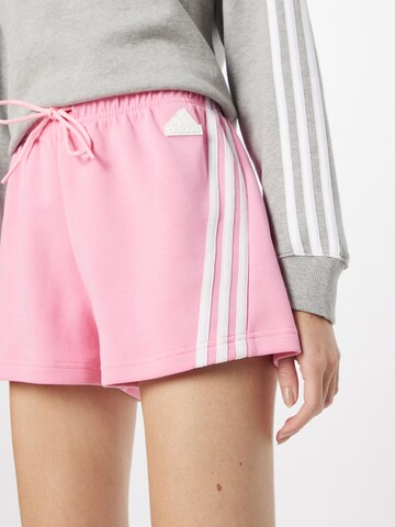 ADIDAS SPORTSWEAR Обычный Спортивные штаны 'Future Icons 3-Stripes' в Ярко-розовый