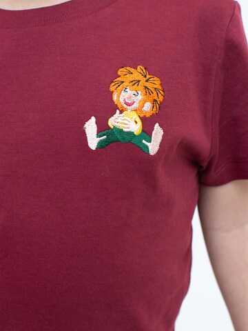 Bavarian Caps Shirt 'Pumuckl lacht' in Red