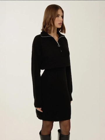 Robes en maille Hiccup en noir