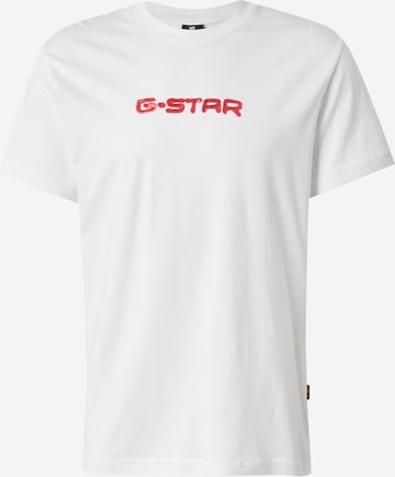 G-STAR Shirt in Wit: voorkant