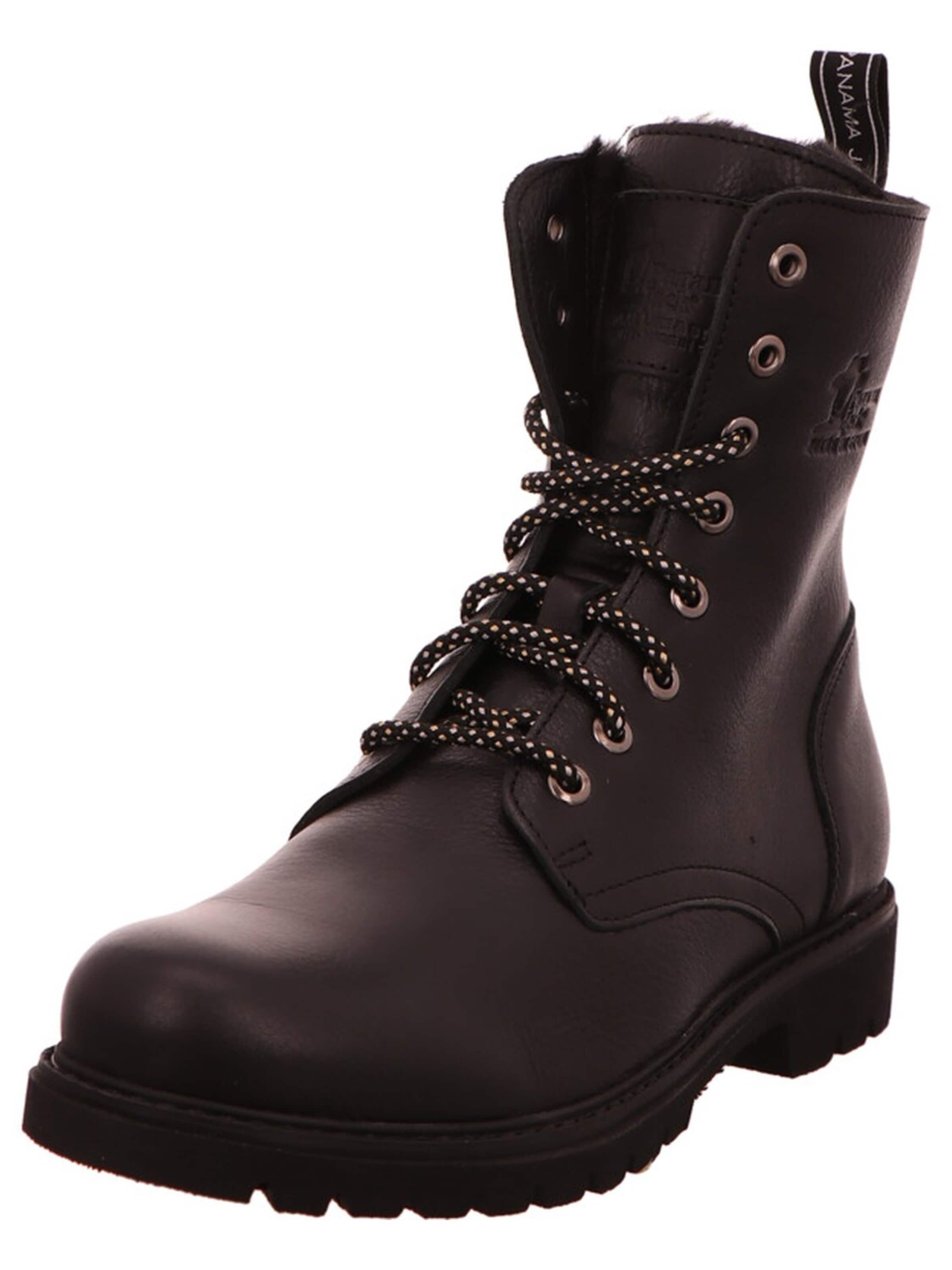 PANAMA JACK - Botines con cordones 'Stiefel Damen FRISIA-B1 Echtleder in schwarz' en marrón: frente