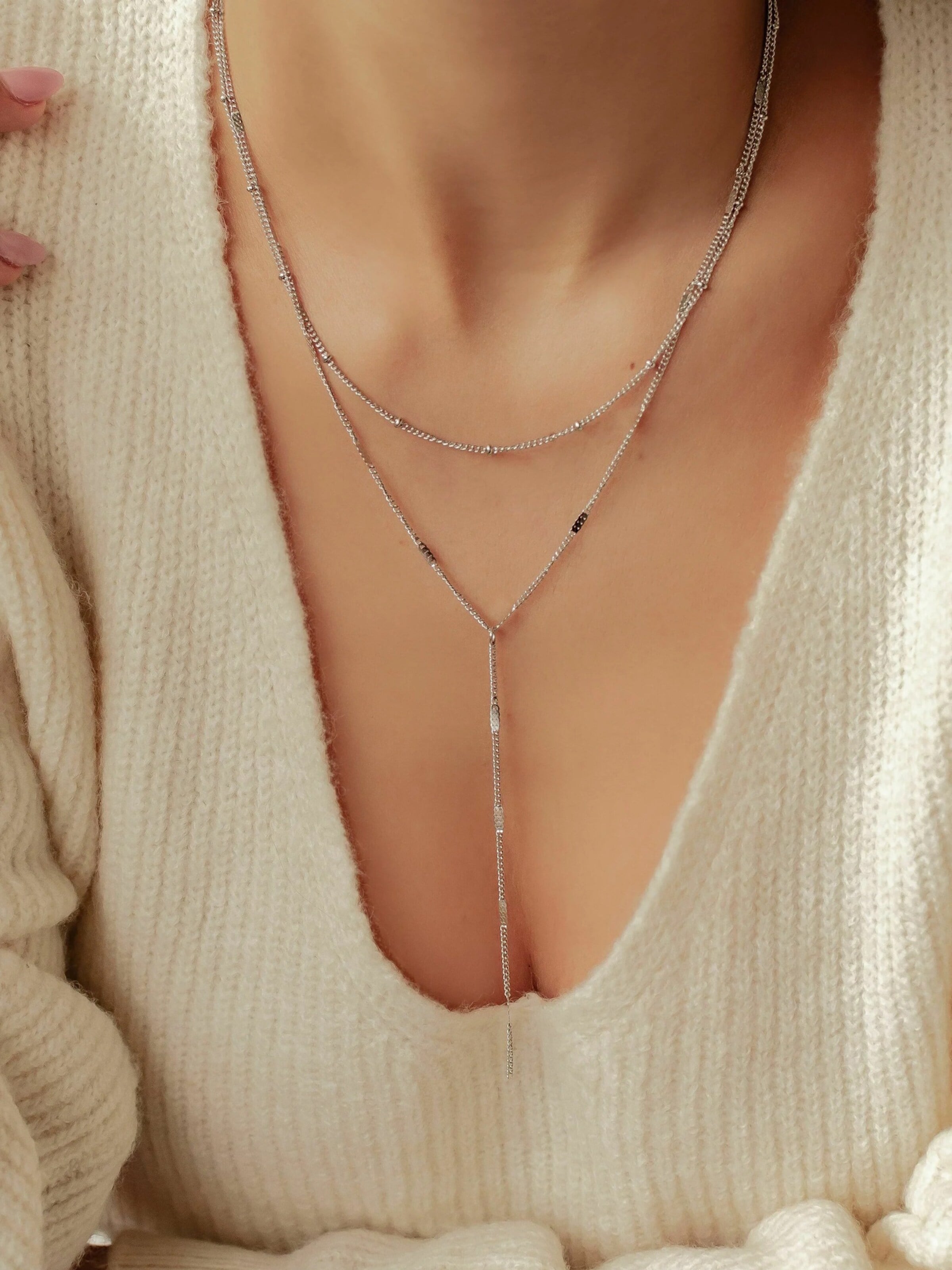 Hey Happiness Kette 'Lariat' (Silber) von About You – 32,31€