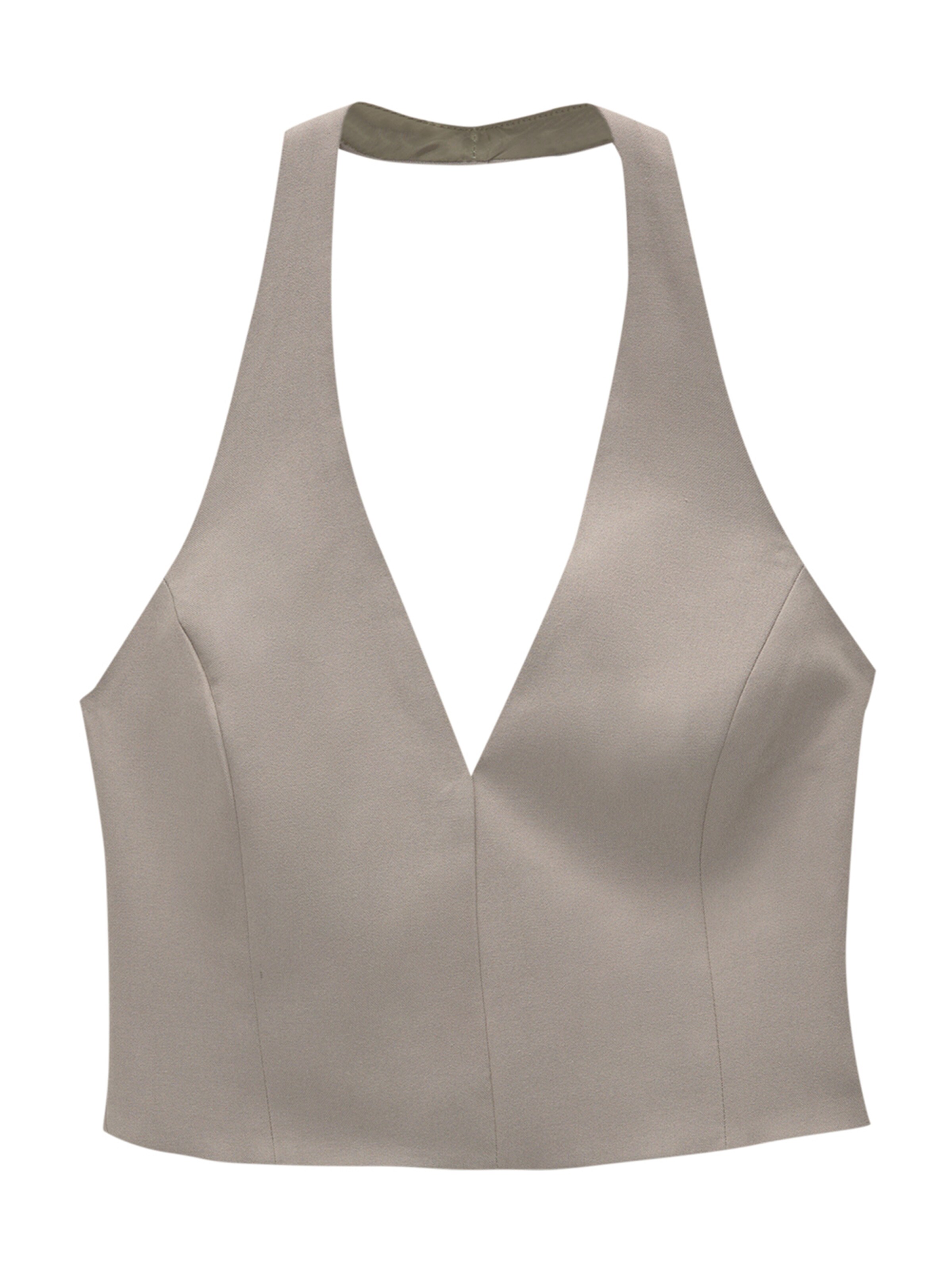 Pull&Bear Top w kolorze szary: przód