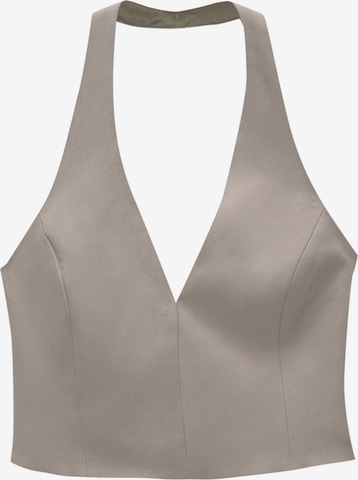 Pull&BearTop - siva boja: prednji dio