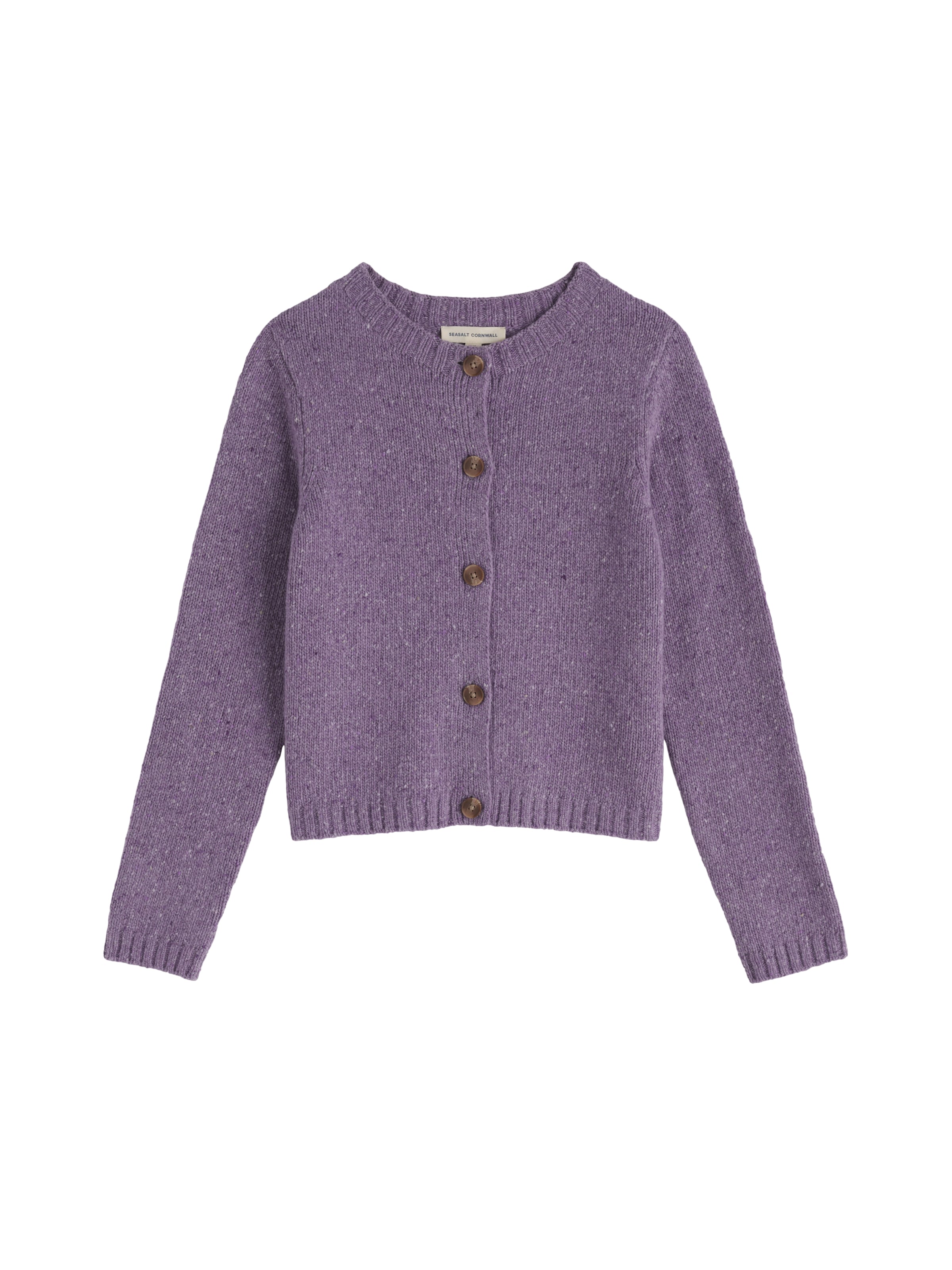 Seasalt Cornwall Strickjacke 'Dawson Pick' in Lila: Vorderseite