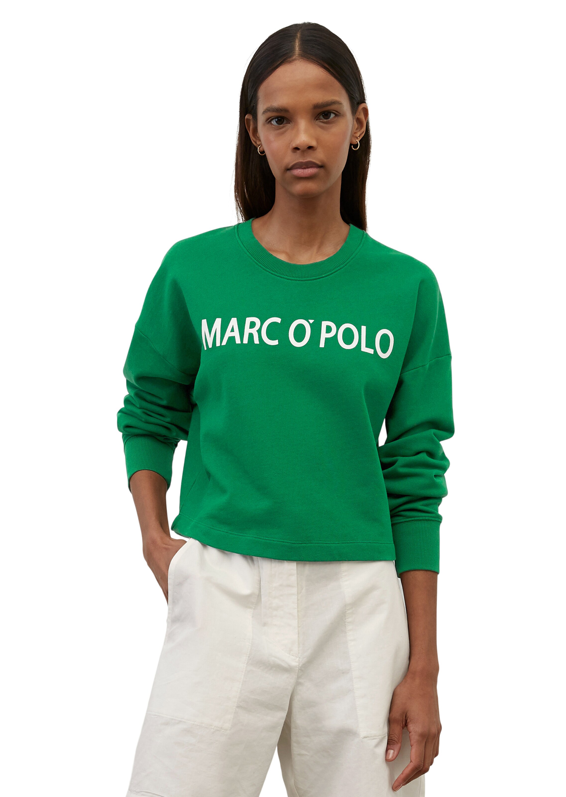 Frauen Sweat Marc O'Polo Sweatshirt in Grün - UO92854 Frauen Sweat Marc O'Polo Sweatshirt in Grün - UO92854