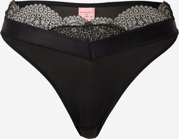 Hunkemöller Thong in Black: front