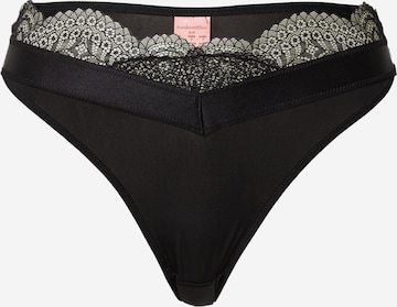 Hunkemöller - Tanga en negro: frente