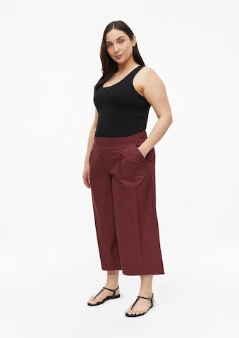 s.Oliver Wide leg Bandplooibroek in Rood