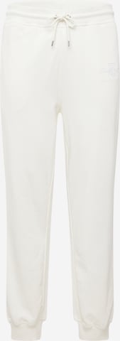 GANT Tapered Broek in Wit: voorkant