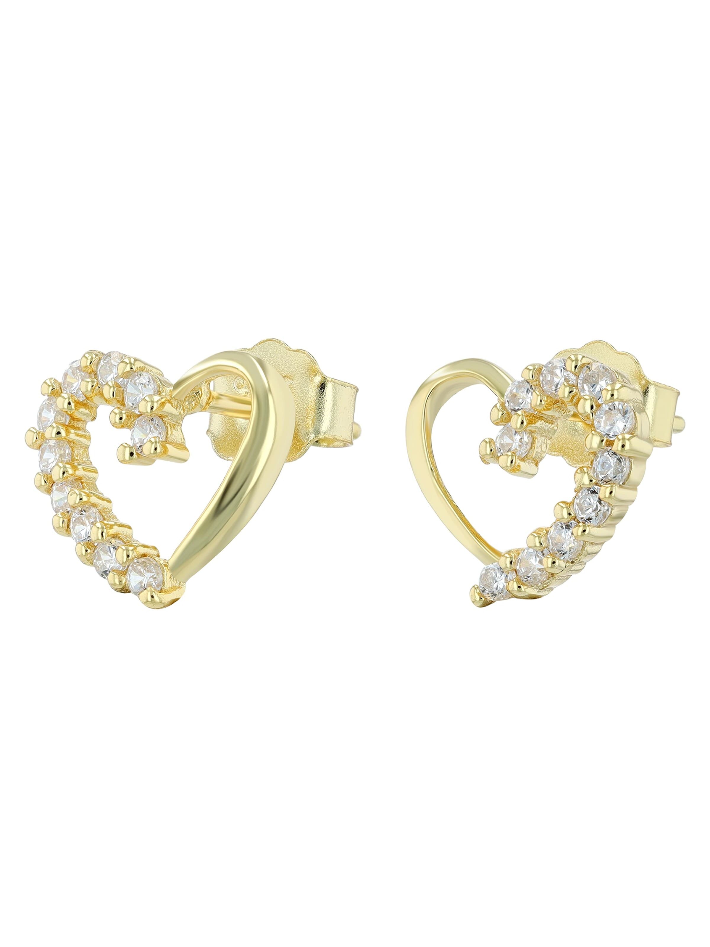 Akzent Earrings '"Selly" aus 925 Sterlingsilber, rhodiniert, langlebig' in Gold