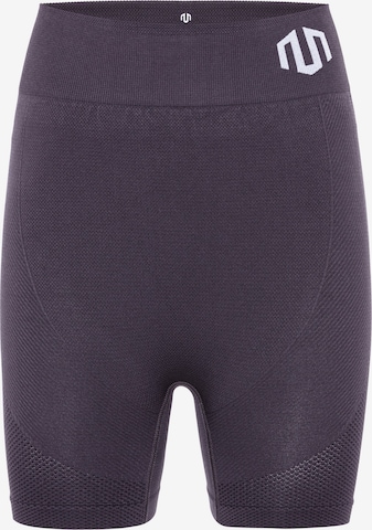 MOROTAI Skinny Sportshorts 'Naikan' in Grau: Vorderseite