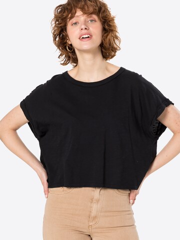 Tricou 'YOU ROCK' de la Free People pe negru: față