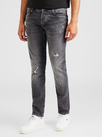 Mavi Slimfit Jeans 'Yves' in Schwarz: predná strana