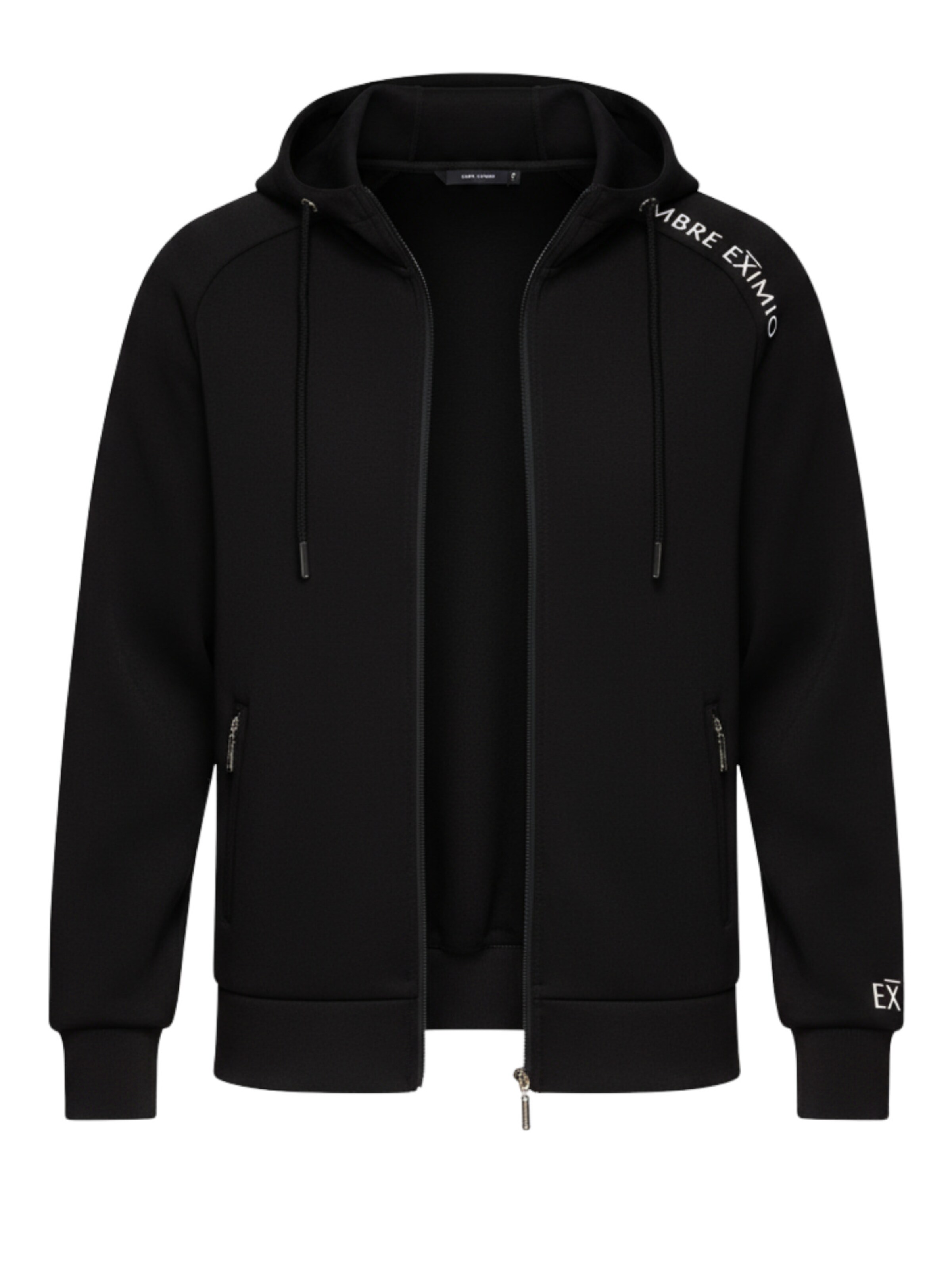 Ombre Sweatvest 'OM-SSZP-0216' in de kleur Zwart, Productweergave