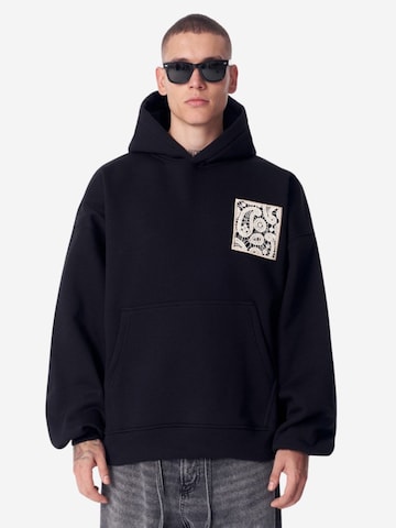 MARTIN VALEN Sports sweatshirt in Black: front