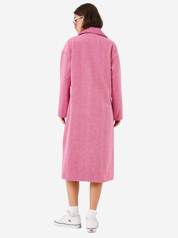 Bigdart - Sobretudo meia-estação em rosa