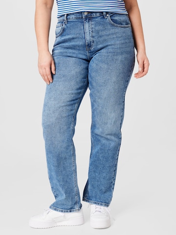 ONLY Carmakoma Loosefit Jeans 'Kaily' in Blauw: voorkant