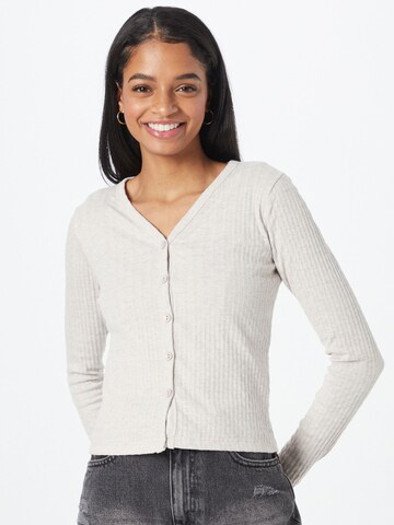 LMTD Knit Cardigan in Beige: front